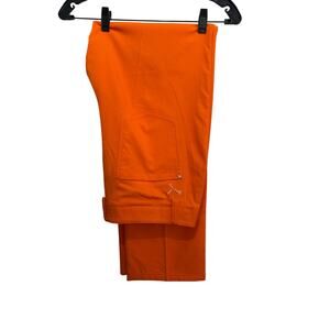 Puma Men's Orange 5 Pocket Golf Trousers Pants Size 34W